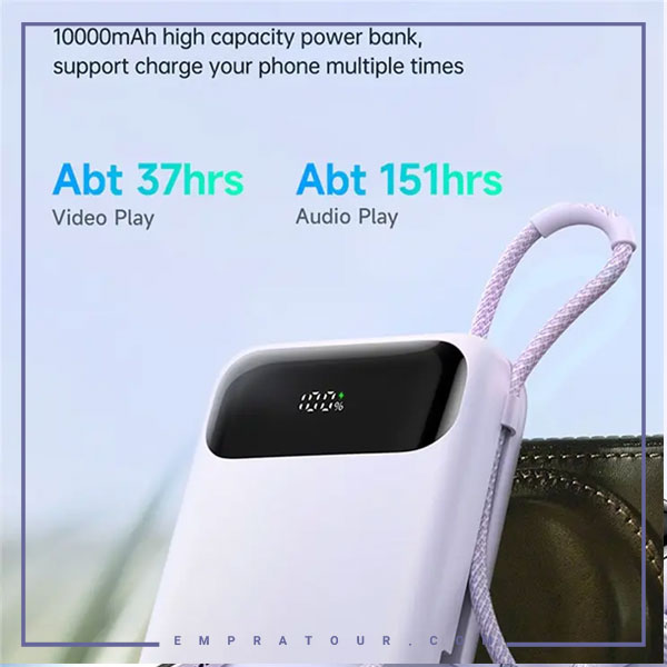 پاوربانک 22.5 وات همراه با کابل لایتنینگ مک دودو Mcdodo Powerbank MC-325 — تصویر ۳