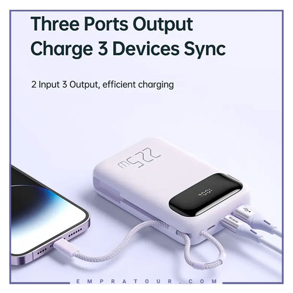 پاوربانک 22.5 وات همراه با کابل لایتنینگ مک دودو Mcdodo Powerbank MC-325 — تصویر ۴