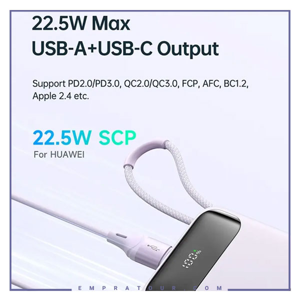 پاوربانک 22.5 وات همراه با کابل لایتنینگ مک دودو Mcdodo Powerbank MC-325 — تصویر ۵