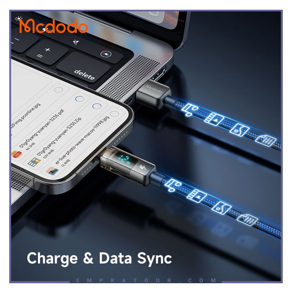 کابل شارژ لایتنینگ قطع کن دار 1.2 متری مک دودو Mcdodo Lightning Auto Power Off CA-3620 — تصویر ۷