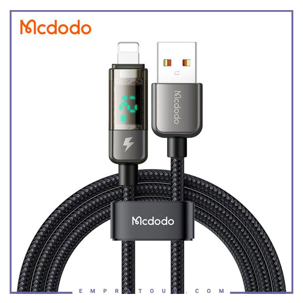 کابل شارژ لایتنینگ قطع کن دار 1.2 متری مک دودو Mcdodo Lightning Auto Power Off CA-3620