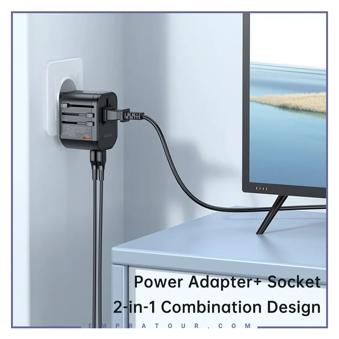 آداپتور دیواری فست شارژ مک دودو Mcdodo 20W PD Fast Charging Universal Travel Adapter CP-3471 — تصویر ۵