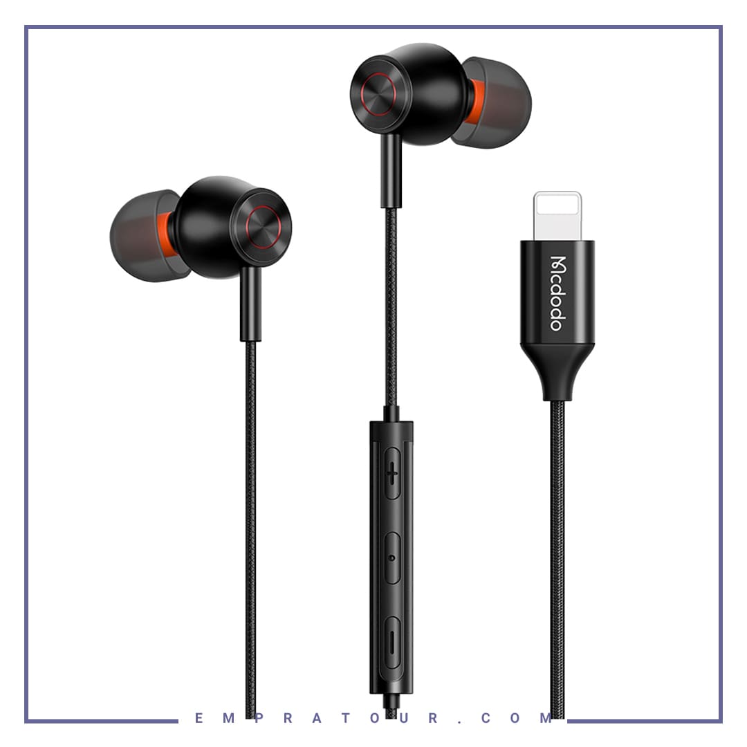 هندزفری سیمی لایتنینگ مک دودو Mcdodo Stereo Earphone Lightning HP-3480 — تصویر ۲