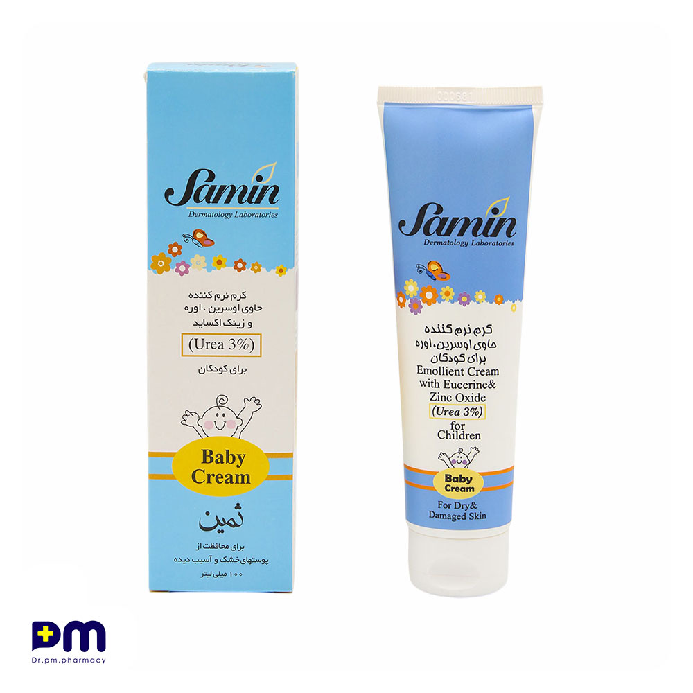 کرم نرم کننده حاوی اوسرین و اوره 3% ثمین برای کودکان مناسب پوست های خشک — تصویر ۲