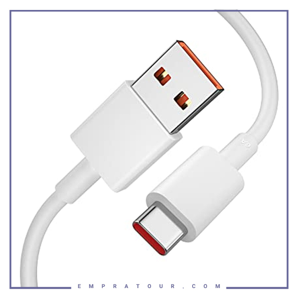 کابل تایپ سی 67وات اورجینال شیامی 1.2متر Xiaomi type-c 67W L26250007