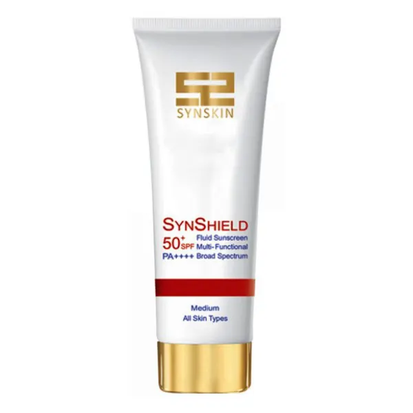 فلوئید ضد آفتاب ساین شیلد SPF50 ساین اسکین انواع پوست رنگ Medium — تصویر ۴