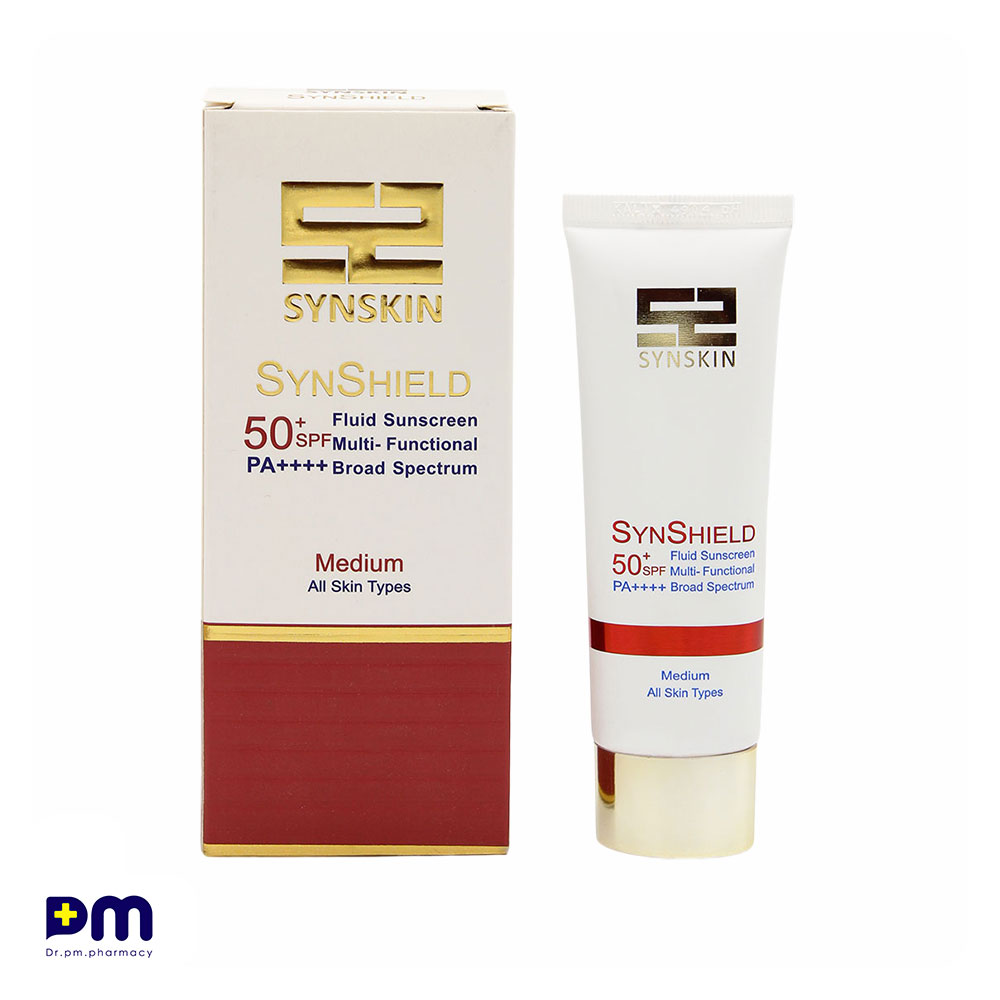 فلوئید ضد آفتاب ساین شیلد SPF50 ساین اسکین انواع پوست رنگ Medium