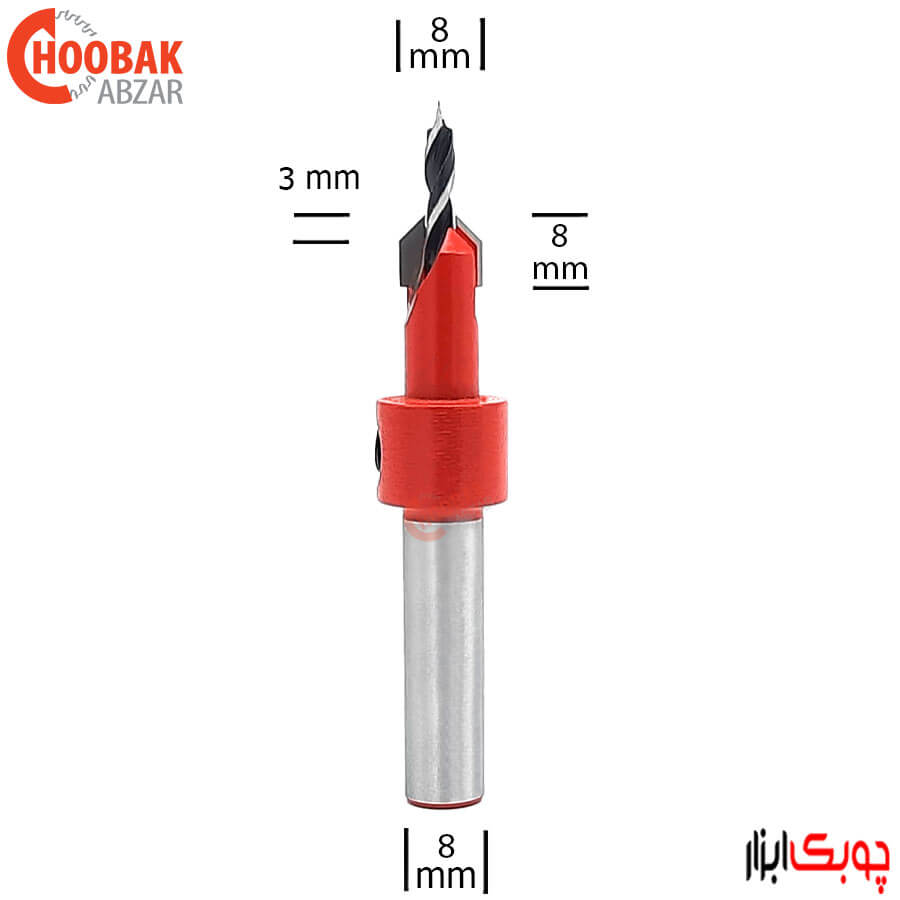 مته خزینه 3 میلیمتر دامار کد DM0833901 — تصویر ۳