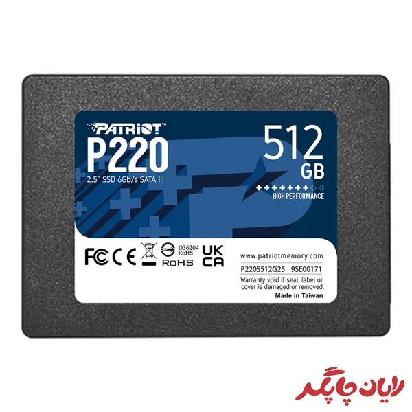 حافظه اس اس دی اینترنال پاتریوت مدل P220 ظرفیت 512گیگابایت