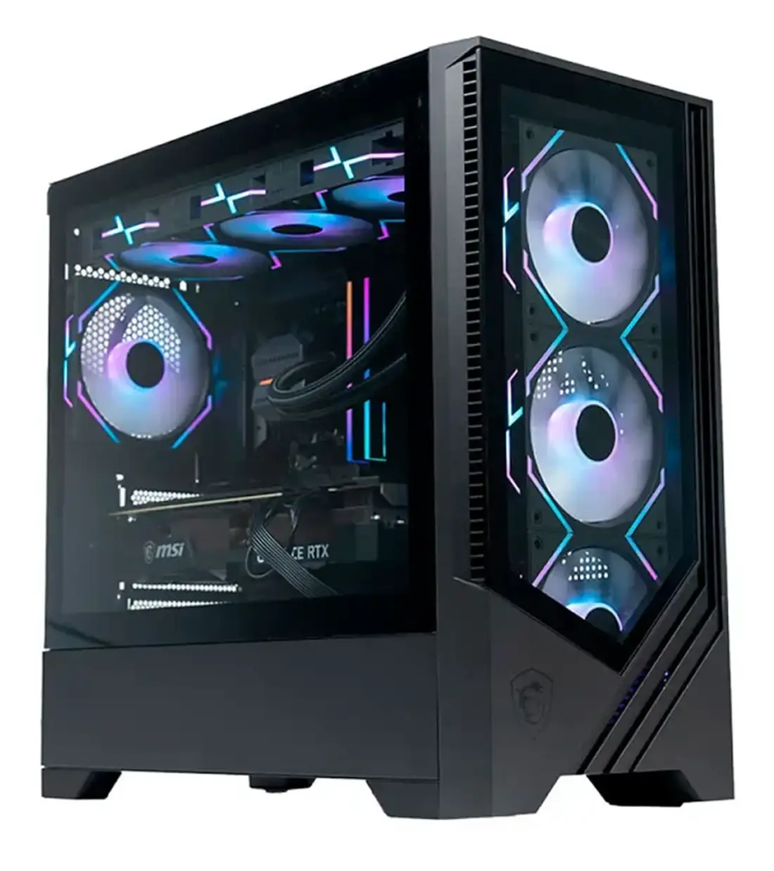 کیس و پاور گیمینگ ام اس آی MAG FORGE M100L + MAG A500N-H — تصویر ۳
