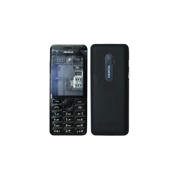 قاب و بدنه گوشی نوکیا NOKIA N206 اورجینال مشکی — تصویر ۲