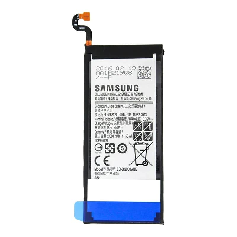 قاب و بدنه گوشی سامسونگ SAMSUNG S7 / G930 اورجینال مشکی طلایی — تصویر ۵
