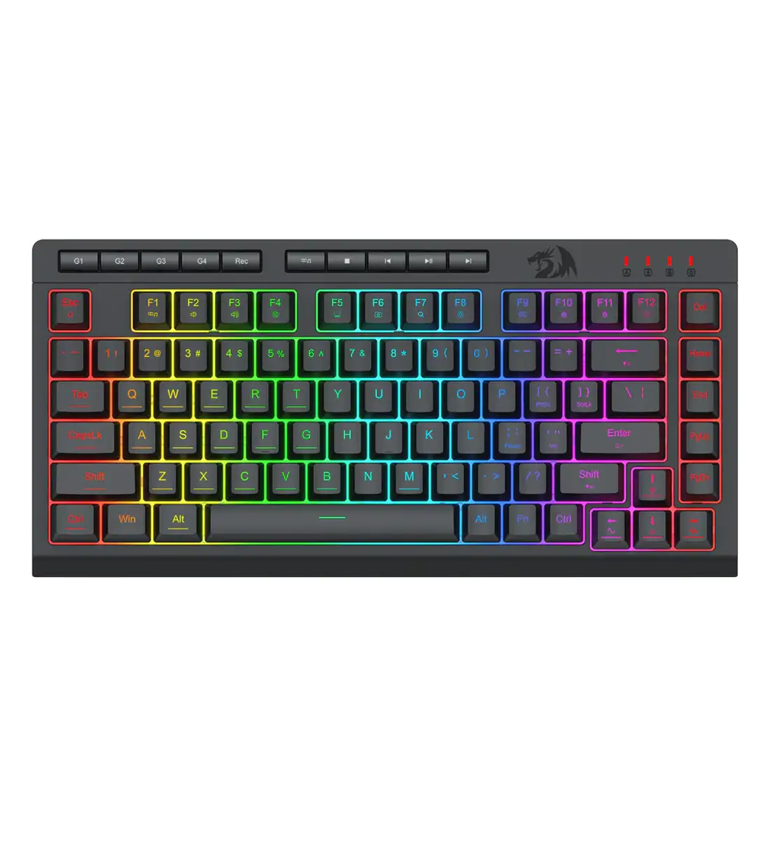 کیبورد ممبران گیمینگ ردراگون CRESCENT K524 RGB
