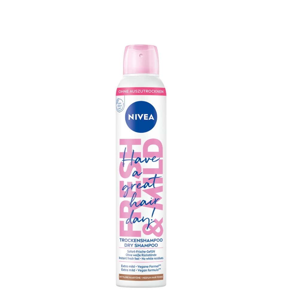 شامپو خشک مناسب موهای تناژ نرمال تا متوسط نیوا – Nivea