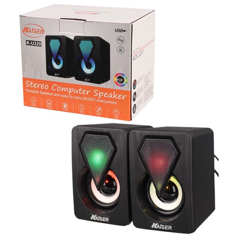 اسپیکر دوتیکه لپ تاپی کایز مدل Kaiser K-U320