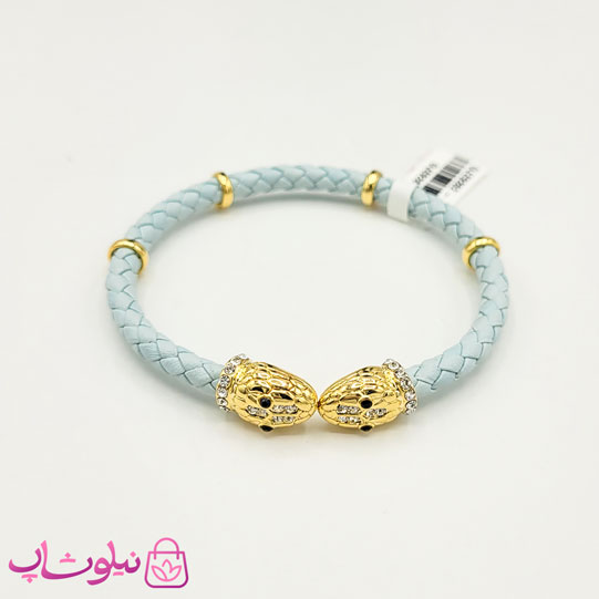 دستبند دخترانه چرم مدل بولگاری ماری کد 370 — تصویر ۲