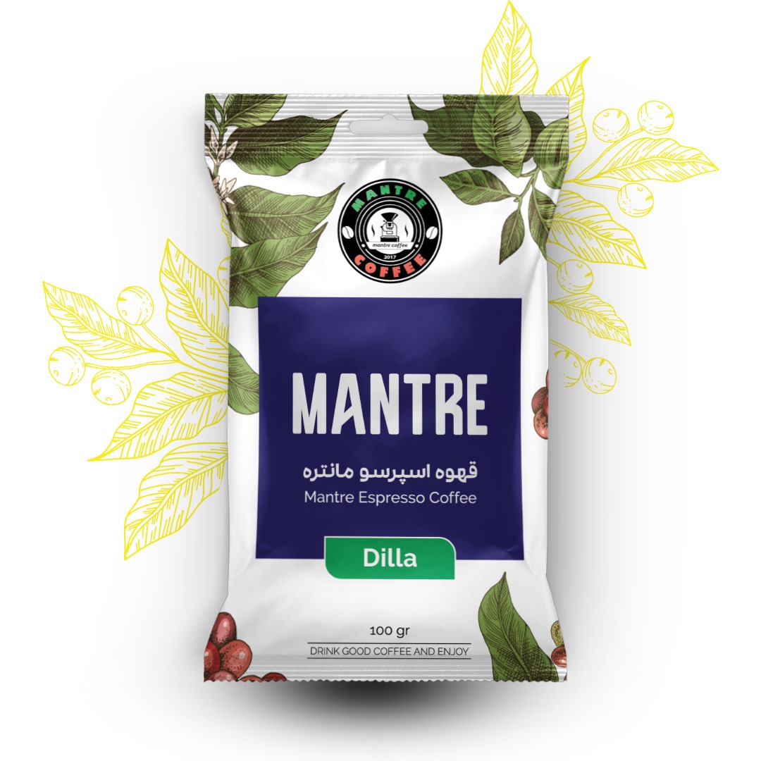 پودر قهوه اسپرسو دیلا ۸۰٪ عربیکا مانتره ۱۰۰گرمی — تصویر ۲