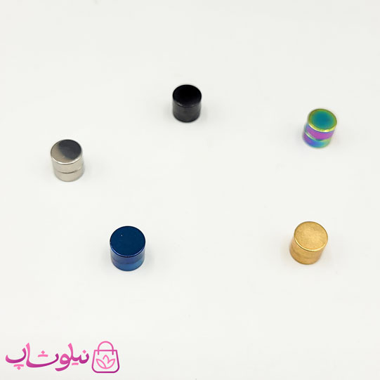 گوشواره مگنتی پسرانه مدل دایره استیل کد 499