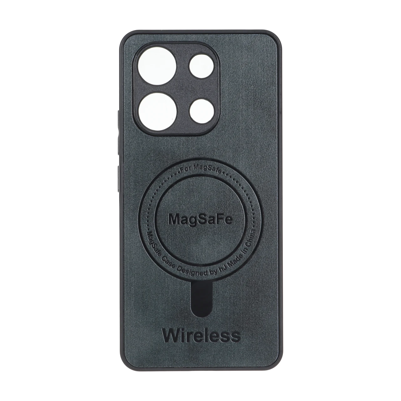 قاب Wireless طرح مگ سیف محافظ لنز برجسته Xiaomi Redmi Note 13 4G – سبز تیره