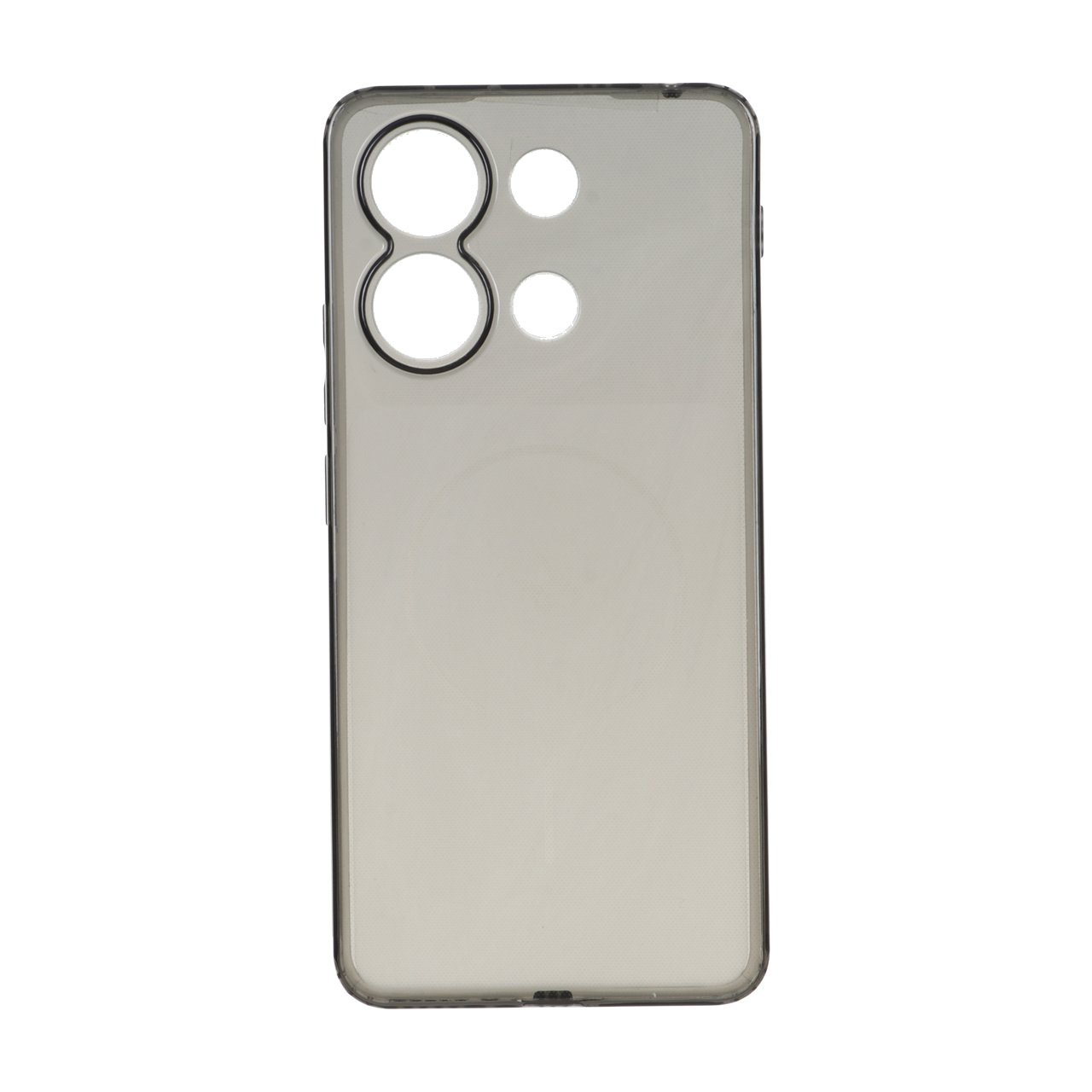 قاب ژله ای شفاف مستطیلی طرح مگ سیف Spark مدل Xiaomi Redmi Note 13 4G – مشکی