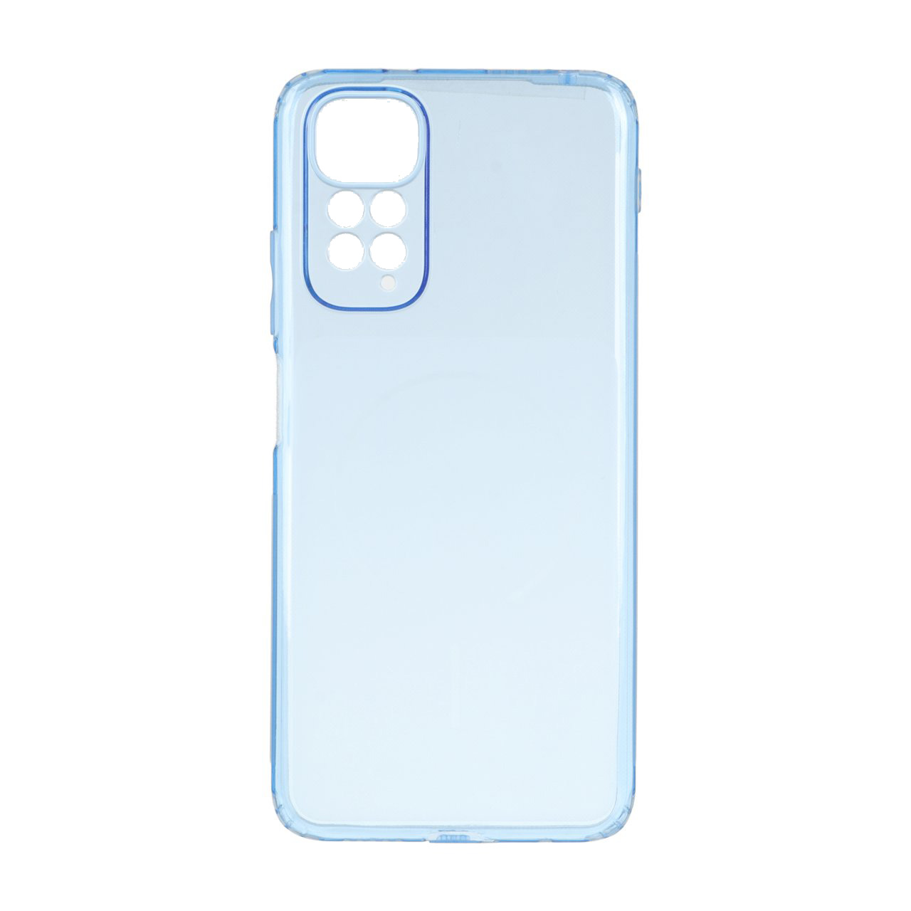 قاب ژله ای شفاف مستطیلی طرح مگ سیف Spark مدل Xiaomi Redmi Note 11 4G / Redmi Note 11S – آبی
