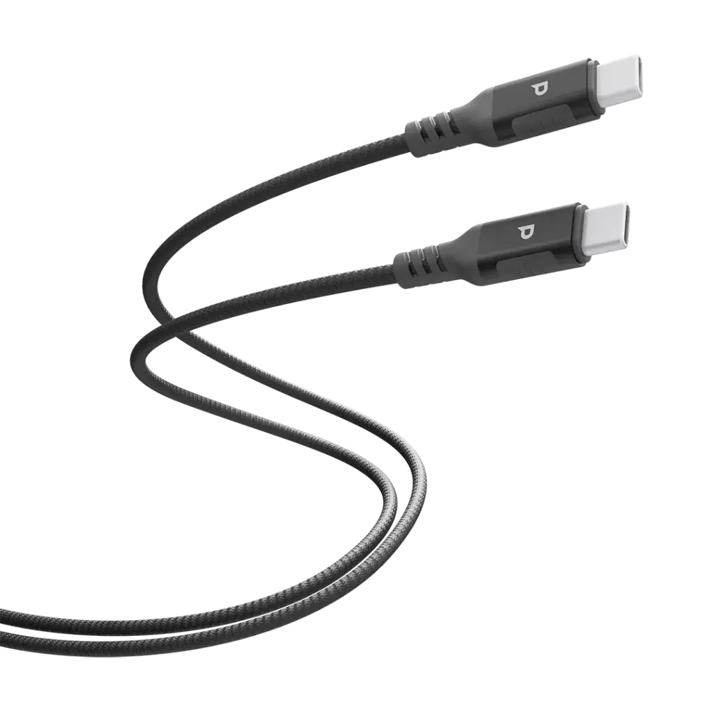 کابل تایپ سی به تایپ سی پاورولوژی Powerology Power Sync Weave USB-C to USB-C 2m PD 100W