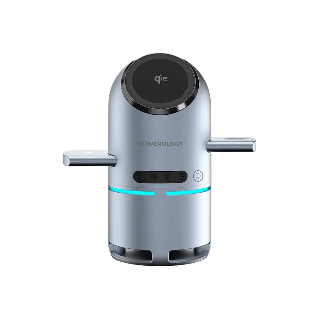 استند شارژر پاورولوژی Powerology Qi2 PWC039 Speaker Charge Station — تصویر ۴