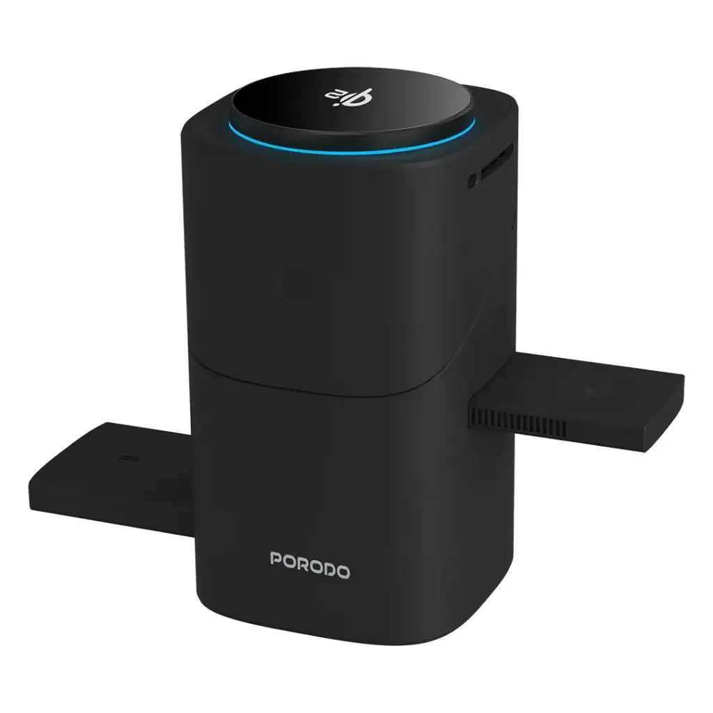 استند شارژر پرودو Porodo Auto Rotate &amp; Slide Qi2 MagSafe Charging — تصویر ۲