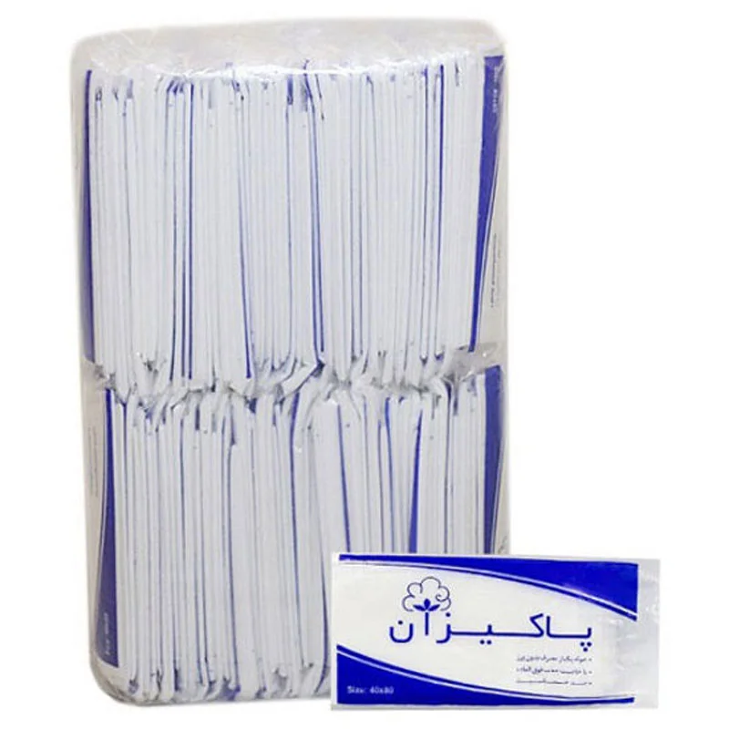 حوله یکبار مصرف 40 گرمی پاکیزان بسته 100 عددی — تصویر ۲