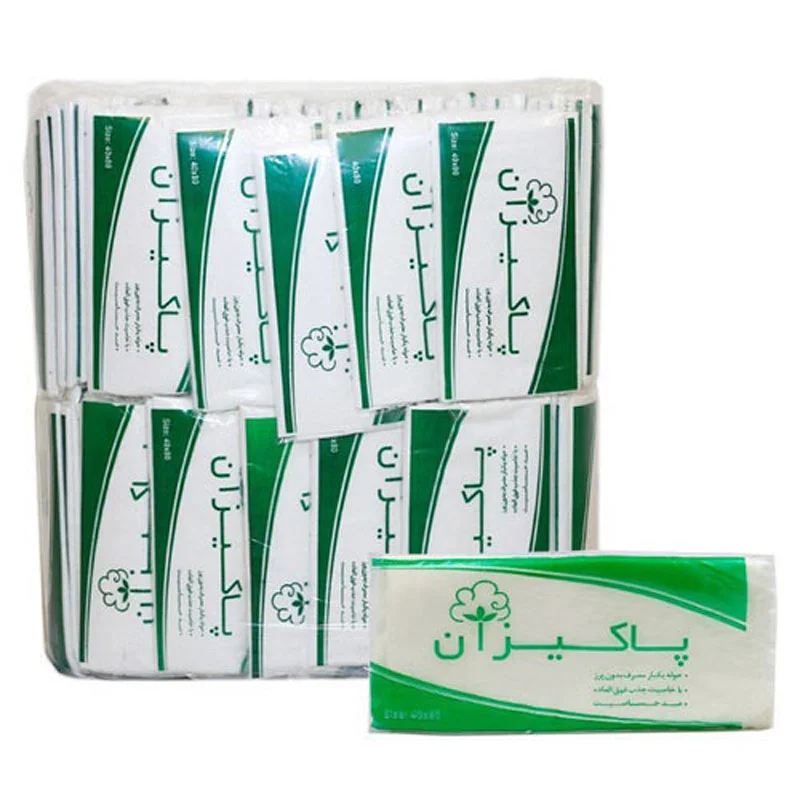 حوله یکبار مصرف 90 گرمی پاکیزان بسته 100 عددی — تصویر ۲