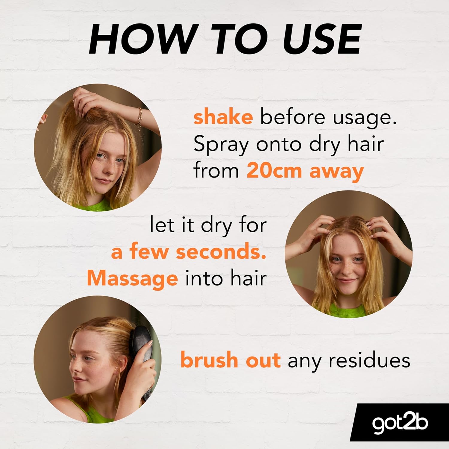 شامپو خشک نیو احیا کننده گات تو بی Got2b Dry Shampoo — تصویر ۸
