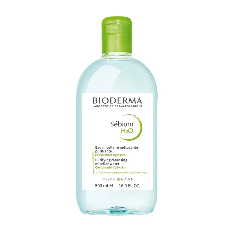 میسلار واتر پاک کننده آرایش بیودرما Bioderma پوست چرب و مختلط Sebium سبیوم 500 میل — تصویر ۲