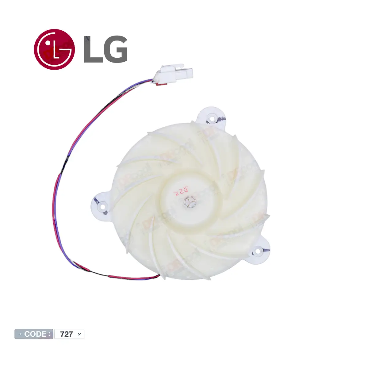 فن یخچال ال جی LG مدل توربینی BLDC-38-8P — تصویر ۳