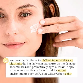 کرم ضد آفتاب بی رنگ ایزدین SPF30 مدل Fusion Water Urban مناسب انوع پوست حجم 50 میلی لیتر — تصویر ۵