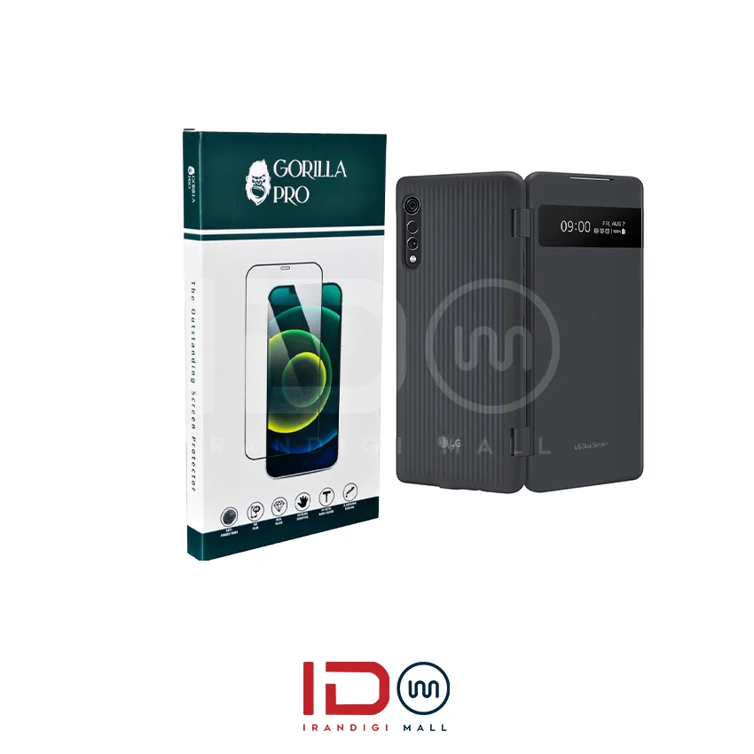 گلس و محافظ هیدروژلی (شفاف) بدنه گوشی ال جی مدل LG VELVET Dual Screen