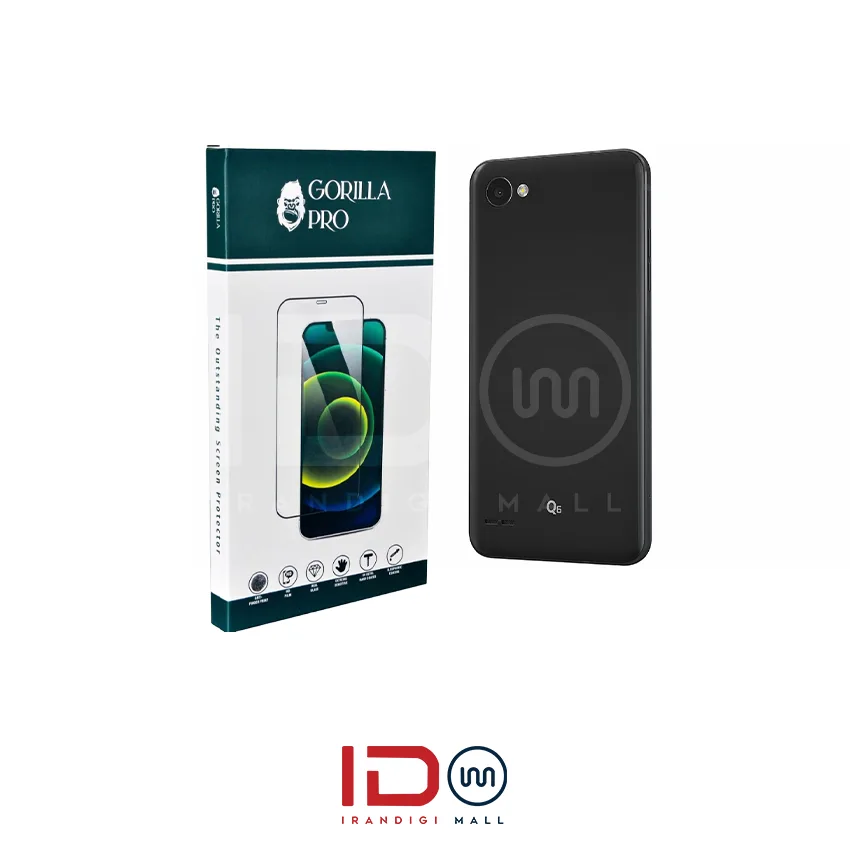 گلس و محافظ هیدروژلی (پرایوسی) نمایشگر گوشی ال جی مدل LG Q6 — تصویر ۳