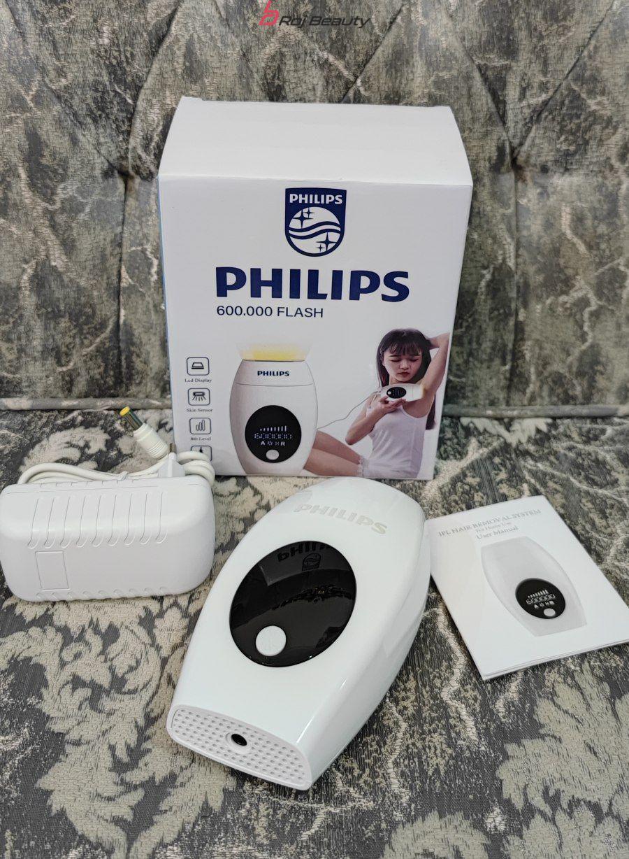 دستگاه لیزر فیلیپس هلندPHILIPSخانگی موهای زائد صورت و بدن مدل 2023 — تصویر ۶
