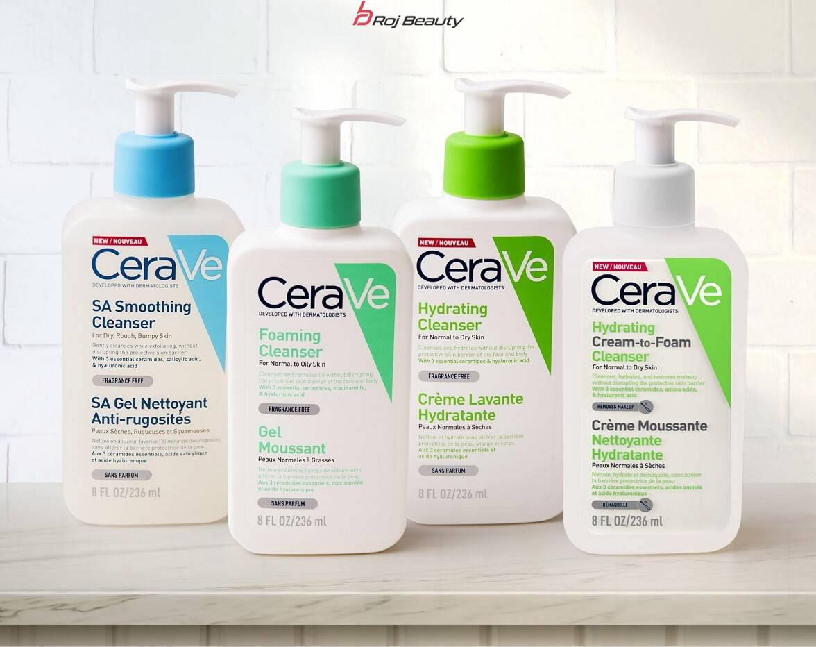 شستشوی صورت سراوی Cerave حجم 236میلی و88لیتر در سه رایحه — تصویر ۲