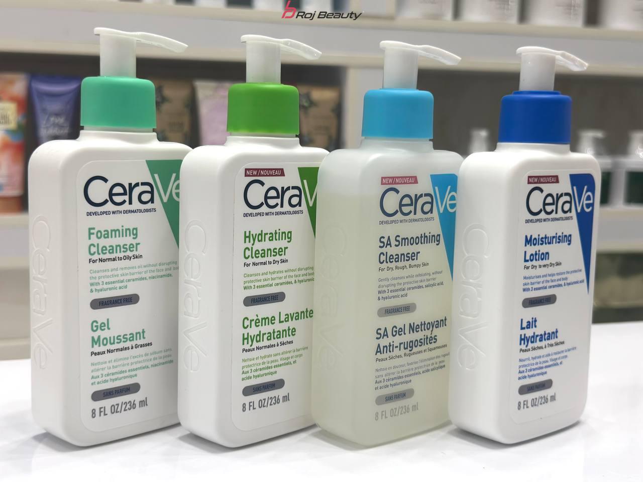 شستشوی صورت سراوی Cerave حجم 236میلی و88لیتر در سه رایحه — تصویر ۷