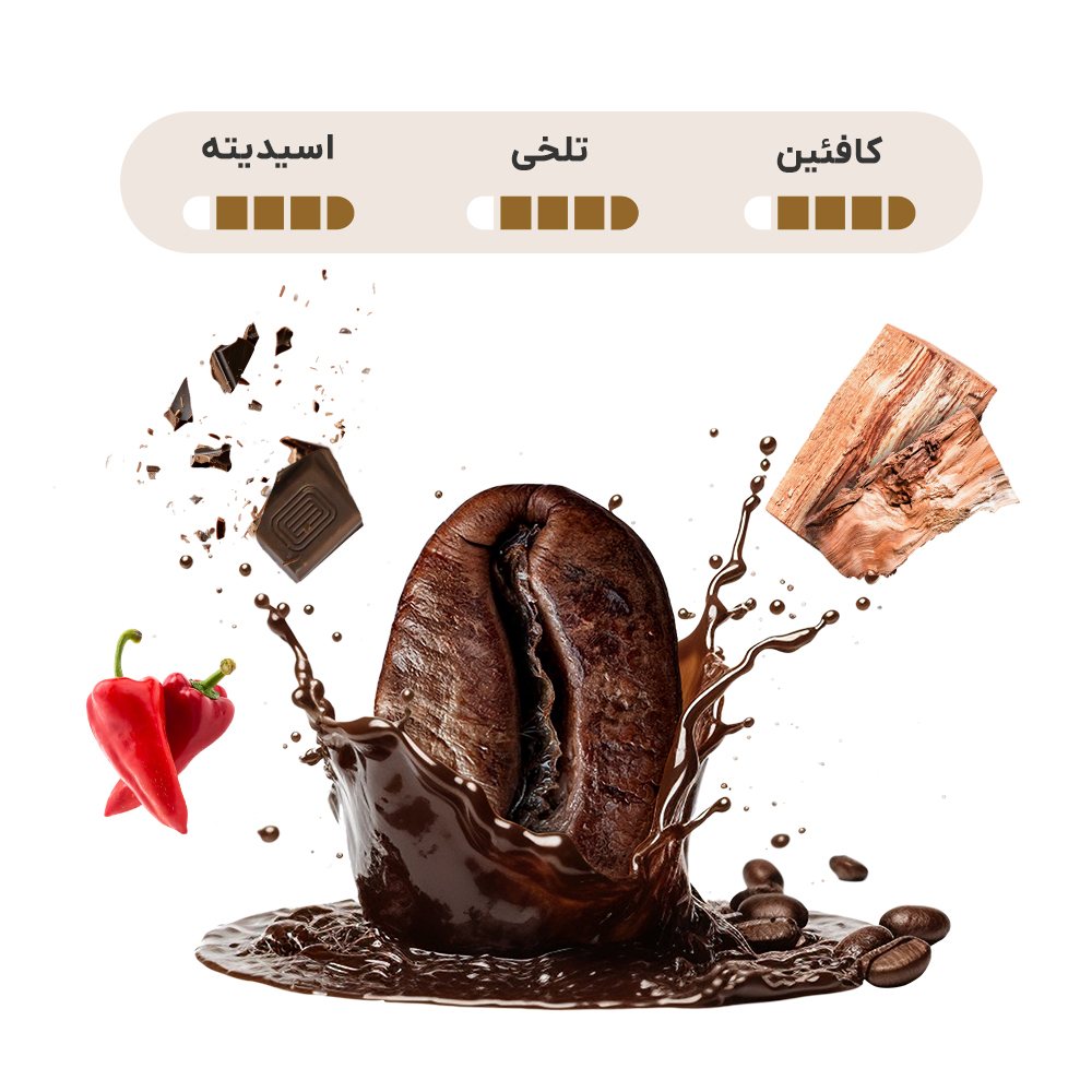 قهوه ترکیبی روز شاد ۵۰٪ روبوستا + ۵۰٪ عربیکا — تصویر ۳