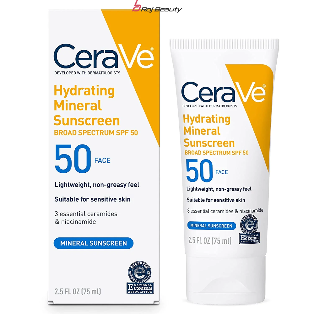 کرم ضد آفتاب آبرسان سراوی Cerave Hydrating Sunscreen Broad Spectrum SPF50 75ml — تصویر ۲