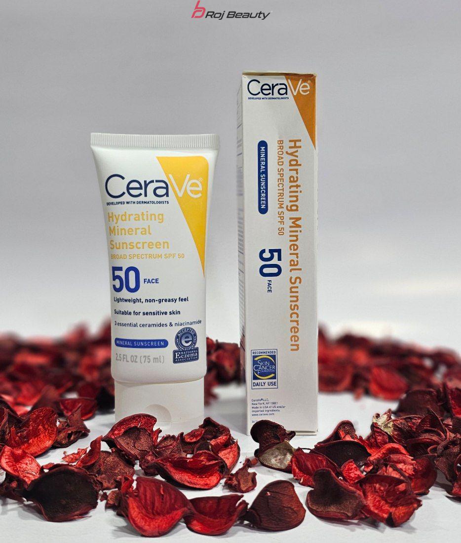 کرم ضد آفتاب آبرسان سراوی Cerave Hydrating Sunscreen Broad Spectrum SPF50 75ml — تصویر ۴