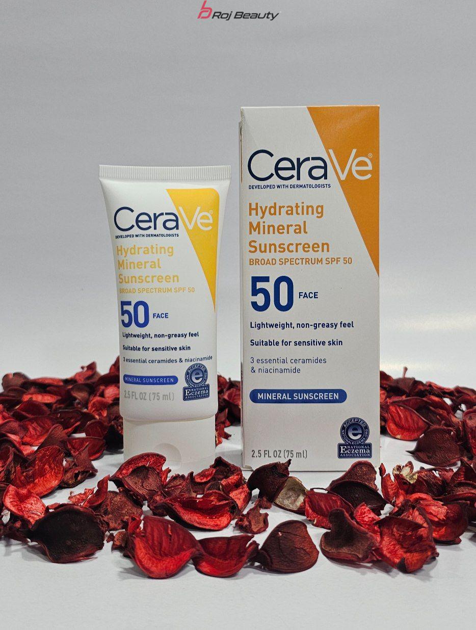 کرم ضد آفتاب آبرسان سراوی Cerave Hydrating Sunscreen Broad Spectrum SPF50 75ml — تصویر ۶