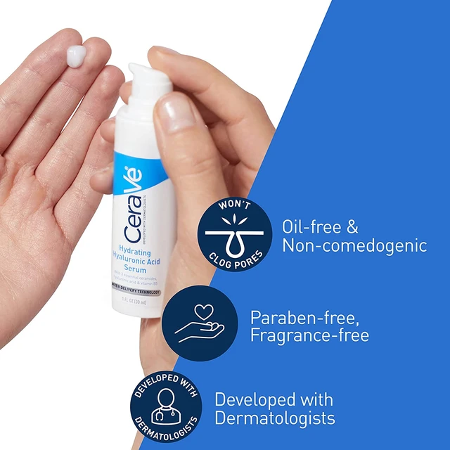 سرم رتینول سراوی حاوی سراماید و نیاسینامید مناسب پوست های مستعد لک CeraVe Resurfacing Retinol Serum with Ceramides & Niacinamide for Blemish-Prone Skin 30ml — تصویر ۴