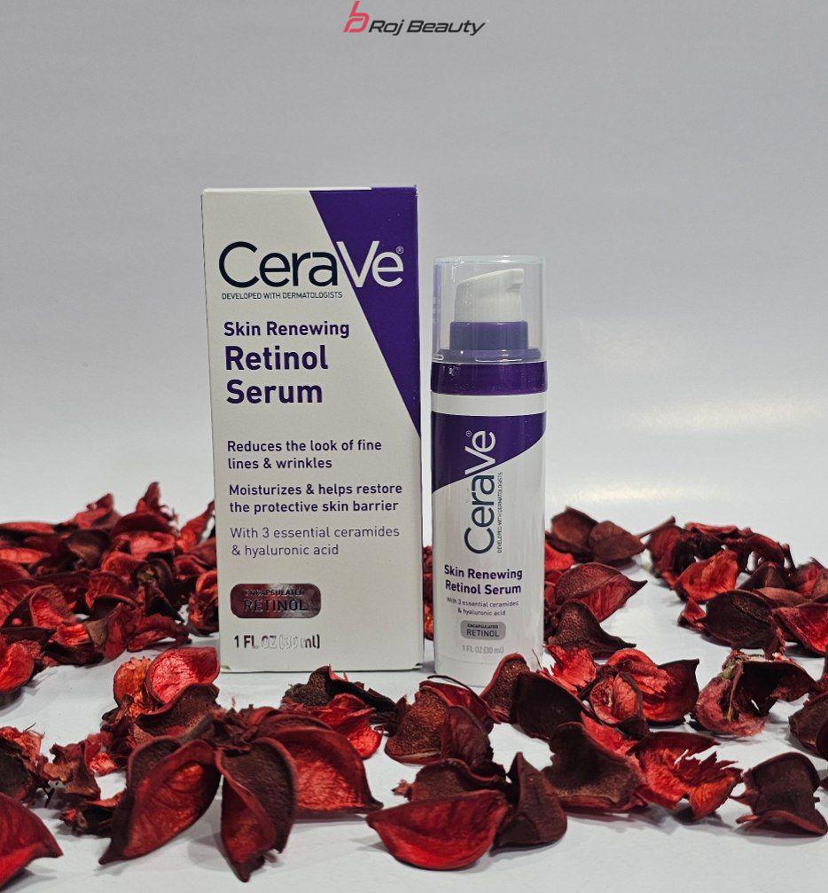 سرم رتینول بازسازی کننده پوست CeraVe 1 OZ – برای صاف کردن خطوط ریز ضد پیری — تصویر ۳