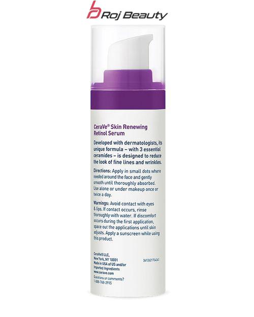سرم رتینول بازسازی کننده پوست CeraVe 1 OZ – برای صاف کردن خطوط ریز ضد پیری — تصویر ۴