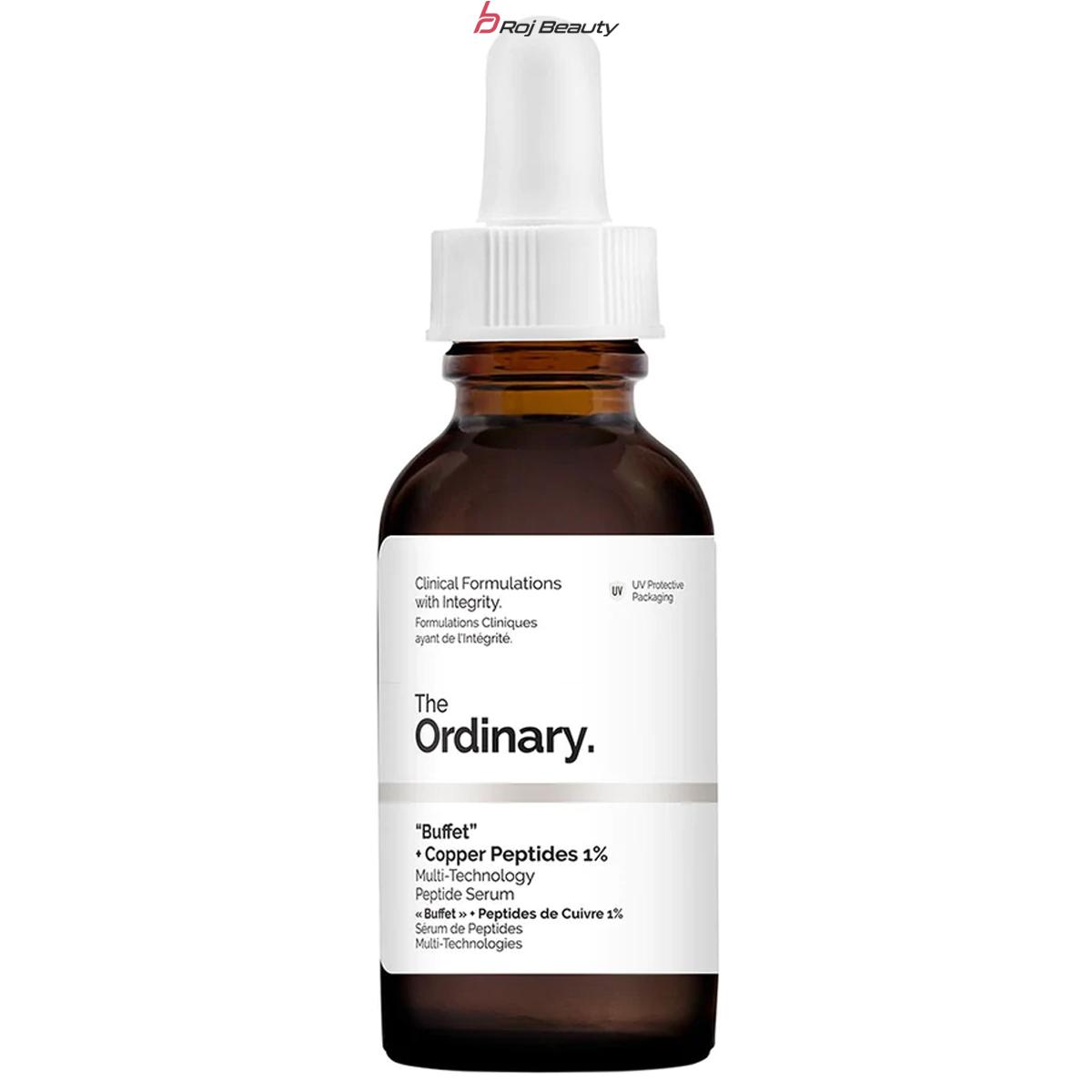 سرم بافِت (بافه) + پپتید مس یک درصد اوردینری اصل حجم 30 میل The Ordinary Buffet + Copper Peptides 1% Serum 30ml — تصویر ۴