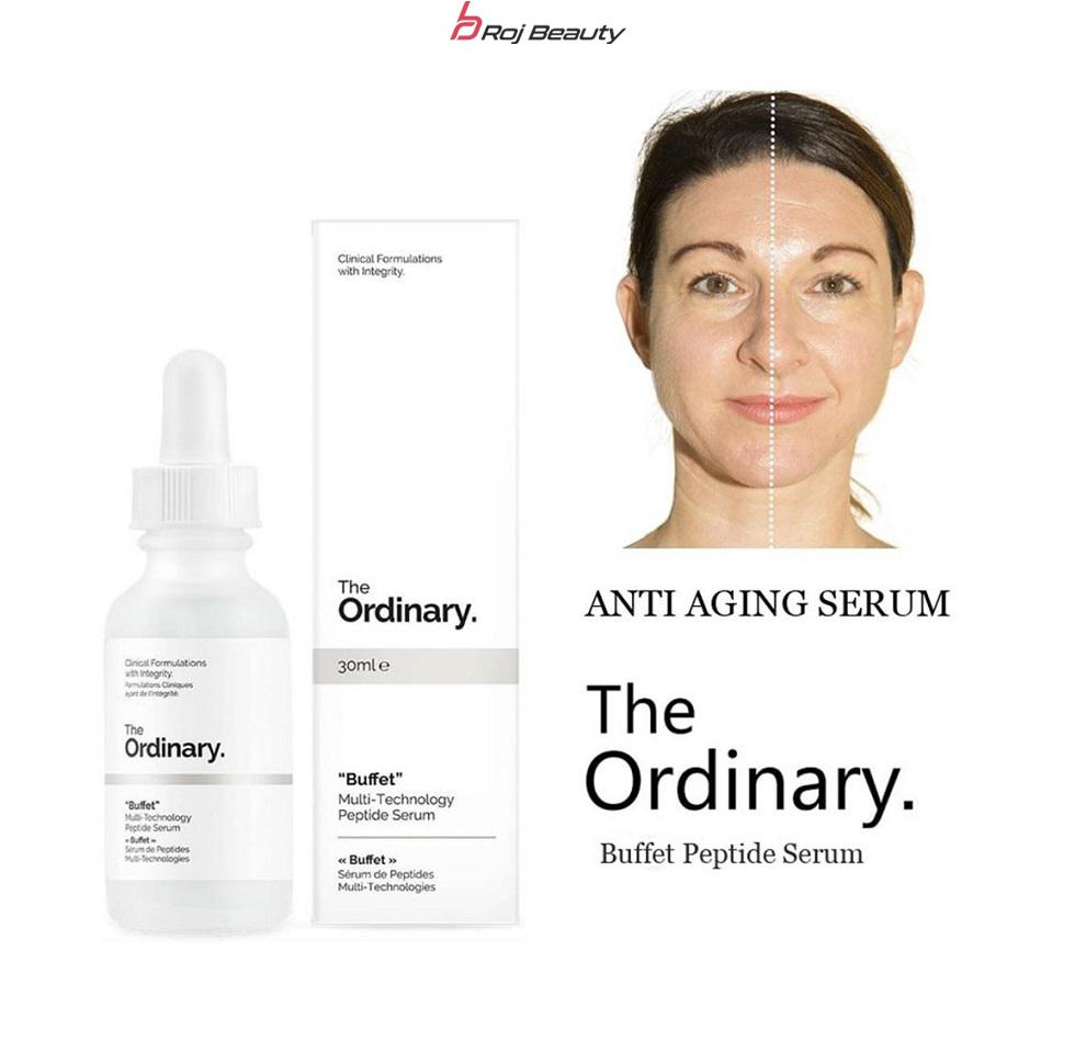 سرم آبرسان و جوانساز بافت (بافه) ، مولتی پپتاید جدید اوردینری حجم 30 میل The Ordinary Buffet Serum , multi peptide + ha serum — تصویر ۲