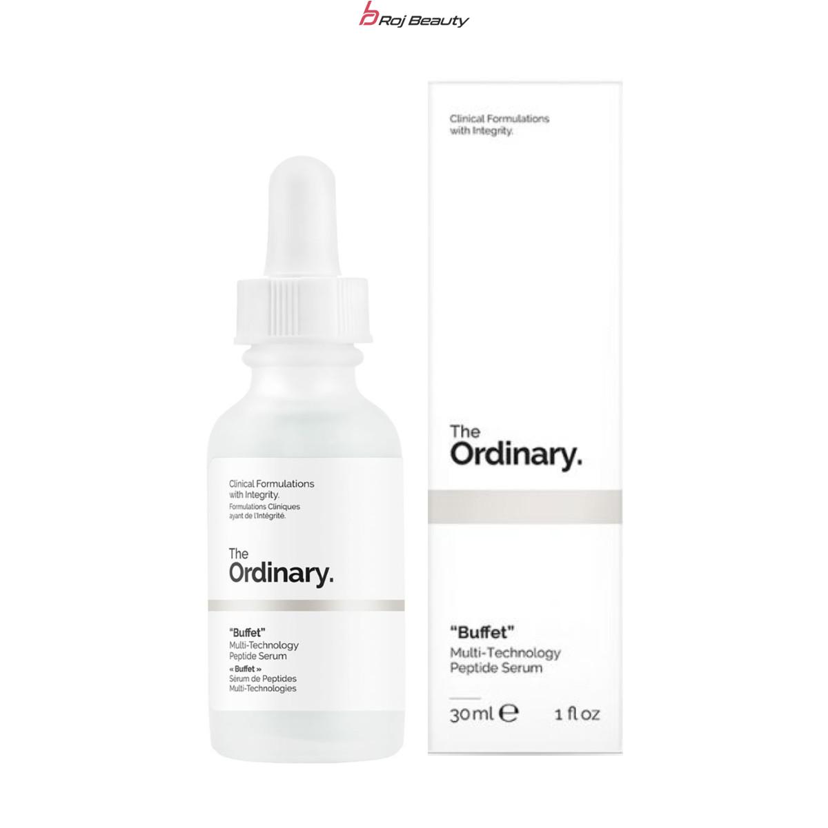 سرم آبرسان و جوانساز بافت (بافه) ، مولتی پپتاید جدید اوردینری حجم 30 میل The Ordinary Buffet Serum , multi peptide + ha serum — تصویر ۶