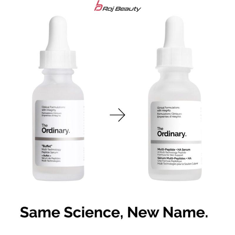 سرم آبرسان و جوانساز بافت (بافه) ، مولتی پپتاید جدید اوردینری حجم 30 میل The Ordinary Buffet Serum , multi peptide + ha serum — تصویر ۸
